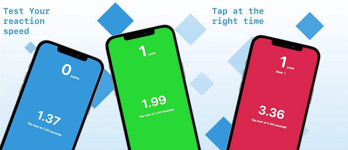 Screenshot of the iOS app Reaction Speed